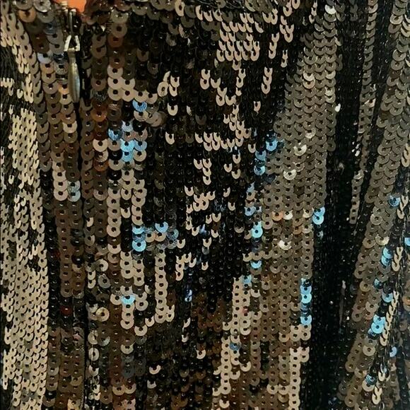 NWT Weworewhat Sequin Halter Dress Full Length Maxi Dress Sleeveless 2 Black - Picture 15 of 16